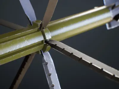 RPG Rocket Launcher Low-poly 3D model