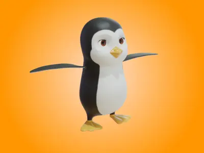 Penguin  3D Character 3D model