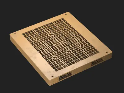 Plastic pallet 01 Low-poly 3D model