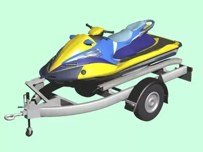 Personal Watercraft 2Seater JetSki 3D model
