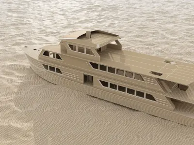 El Dorado Ship just before sinking 3D model