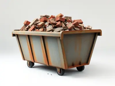 Rustic Industrial Metal Container Model Pack Low-poly 3D model