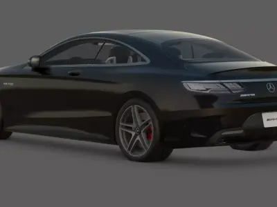 2018 Mercedes-Benz S63 AMG Coupe 3D Model Ultimate Luxury Coupe 3D model