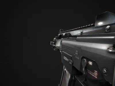 G36 ag rifle Low-poly 3D model