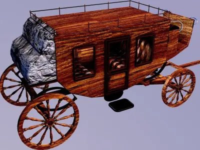 WESTERN CARRIAGE 3D model purchase
