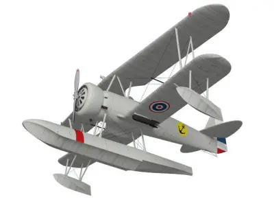 Nakajima  E8N Dave 3D model purchase