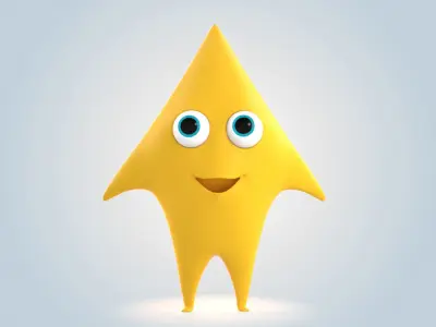 Cartoon Star 3D model