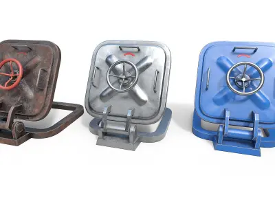 Old Hatch Low-poly 3D model