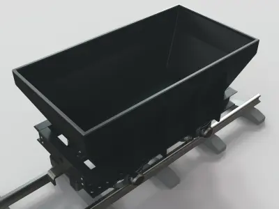 Coal Black brown anthracite 3D model