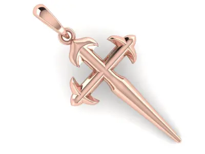 CROSS PENDANT CR165 3D print model
