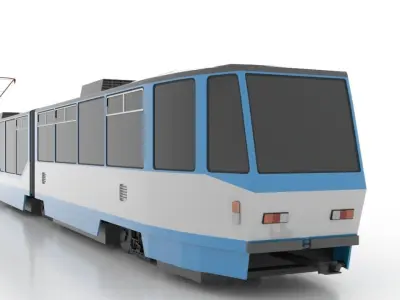 Tatra KT8D5R-N1 Low Low-poly 3D model