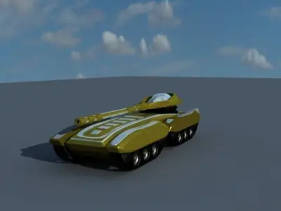 Sci-fi Tank  3D model