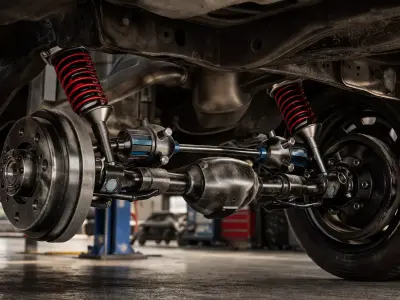 Realistic Car Suspension Axle System 3D model