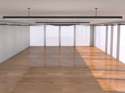 Loft Empty Office 3D model