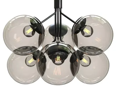 Ivona Glass Bubble Pendant Light 3D model