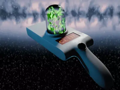 Retro Industrial Controller  Low Poly PBR Game Asset Low-poly 3D model