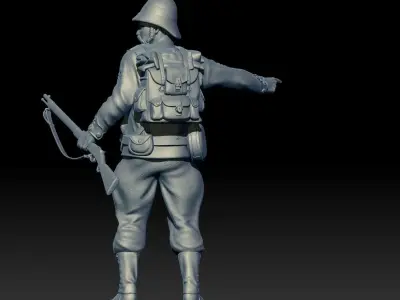 XIX CENTURY BRITISH SOLDIER 3D print model
