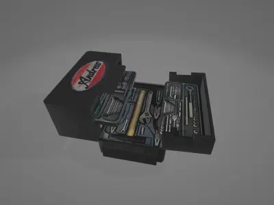 ArmorTool fender toolbox Low-poly 3D model