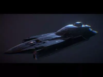 Spaceship 3D model get