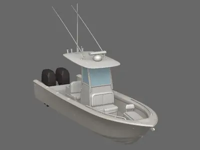 Fishing boat 3D model V1
