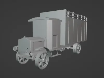 White 1921 Low-poly 3D model