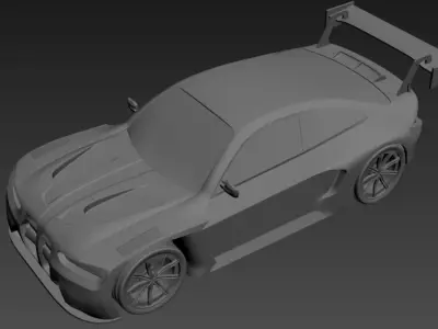 Sports Car 3D print model from CGTrader