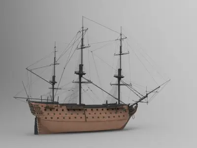 sailing ship 3D model purchase