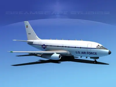 Boeing NT-43 Radar Test Bed Aircraft 3D model