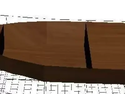 Boat Model wooden in shape of Free 3D model