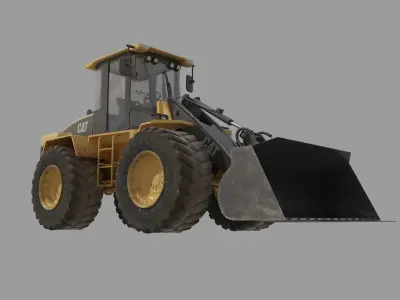 YELLOW Bulldozer 3D model