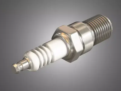 Spark Plug 3D model by markos3d