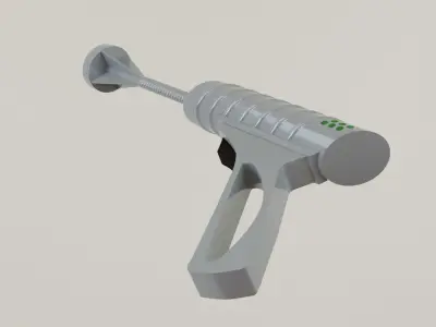 scifi guns Low-poly 3D model