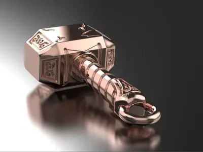 Old West Norse Mjolnir Thors Hummer 3D print model