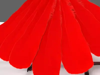 Scarlet-ibis Animation 3D model