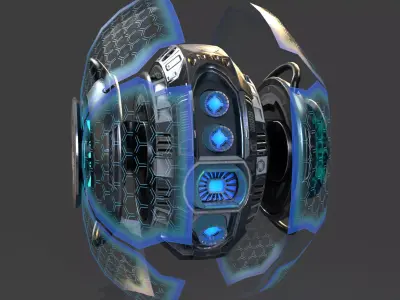 Sci-fi Drone RAV 3D model