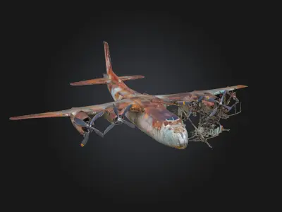 Abandoned Aircraft Relics  Echoes of Forgotten Flight 3D model