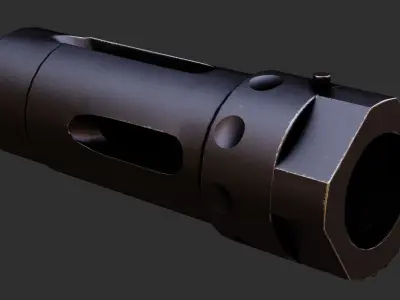 KAC 762 KDC TRIPLE TAP  Low-poly 3D model