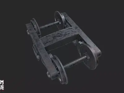 Train Wheel 3D model