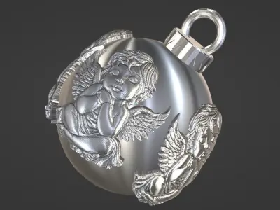 Christmas ball 3D print model