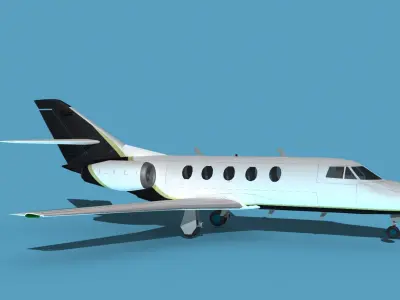 Dassault Falcon 20 V08 3D model