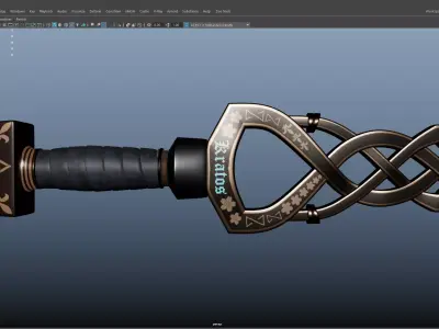 Fantasy Weapon Pack Game Ready Swords Axe Shield 3D Models Low-poly 3D model