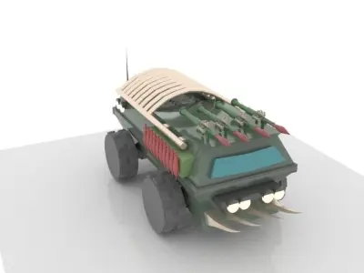 military truck Low-poly 3D model purchase