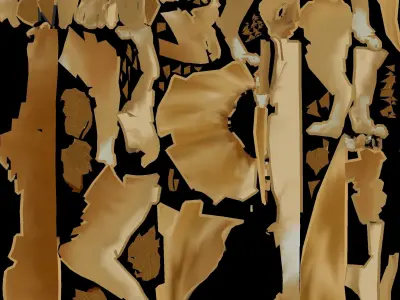 Low poly liones textured and rigged Low-poly 3D model