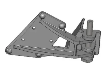Smoke Box Hinge 1Scale Live Steam 3D Steel Print 3D print model