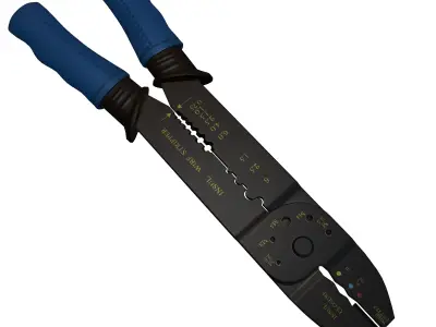 Terminal Crimping Tool Low Poly Low-poly 3D model