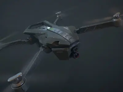 Drone Low-poly 3D model by gamedevnix - Low-poly