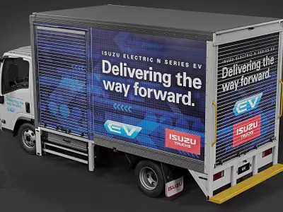 2025 Isuzu N-Series EV Van Truck 3D model