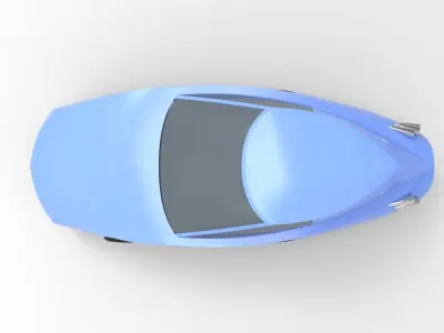Toon Car Free 3D model