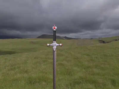 Lionheart scale sword Free low-poly 3D model