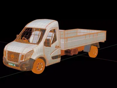 Nissan NV 400 Flatbed 3D model